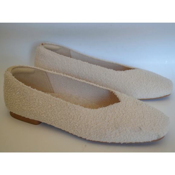 Vivaia Shoes - Vivaia Margot Squared-Toe Terry Knit Flats Size 36.5 US Size 6
